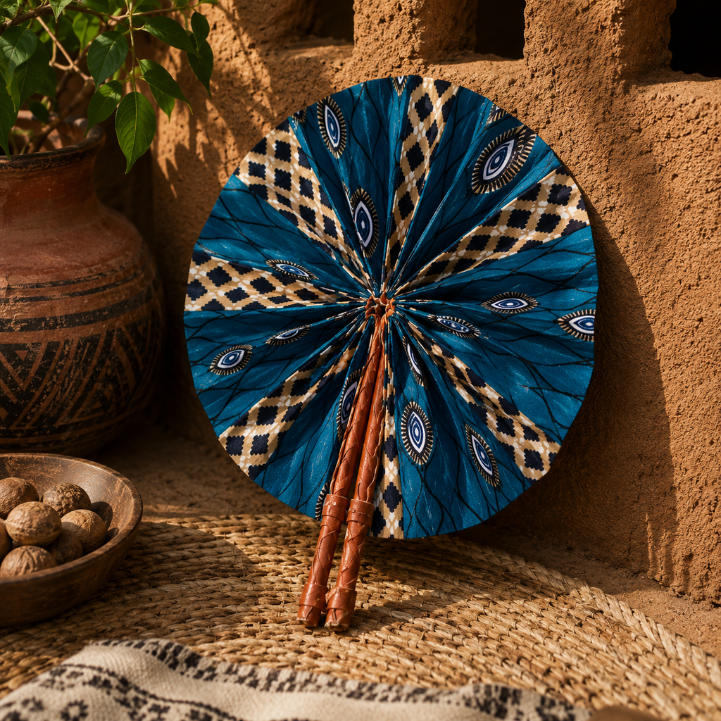 Éventail BINKUTI Ogu Blue