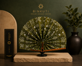 Éventail BINKUTI Vert & Blanc Bogolan