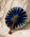 Éventail BINKUTI Soleil Indigo